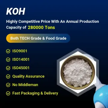 Potassium Hydroxide 90% Flakes（KOH）
