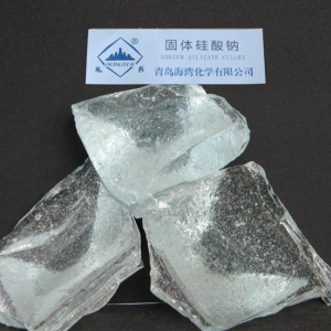 Solid sodium silicate